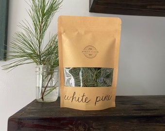 Eastern White Pine Needle Tea, dried pine needles - local tea, 2021 tea, herbal tea gift