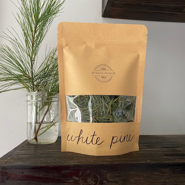 Eastern White Pine Needle Tea, dried pine needles - local tea, 2021 tea, herbal tea gift