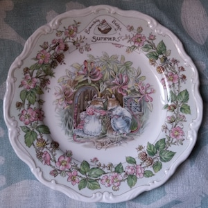 Royal Doulton Brambly Hedge Summer Plate for 1982