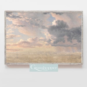 Vintage Moody Landscape Painting, Calming Wall Art, PRINTABLE Decor, DIGITAL DOWNLOAD