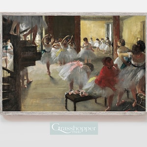 Vintage Ballet Dancer Print, Degas Ballerinas Painting, Antique French Wall Art, PRINTABLE Artwork, DIGITAL DOWNLOAD