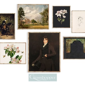 Anthony Bridgerton Inspired, The Viscount Print, Vintage Wall Gallery Set, Regency Era Painting, PRINTABLE Decor, DIGITAL DOWNLOAD