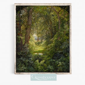 Wald Landschaft, Wald Malerei, Wald Malerei, Wald Malerei, Wald Landschaft, Wald Malerei, Wald Malerei, Kunst, Kunst, Druckbare Dekoration, Digitaler DOWNLOAD