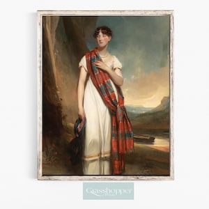 Scottish Highlander Portrait Print: Vintage Scotland Wall Art (Digital Download)