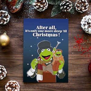 Muppets Christmas Carol Card/ I Muppets/ Kermit la rana/ Anni '90