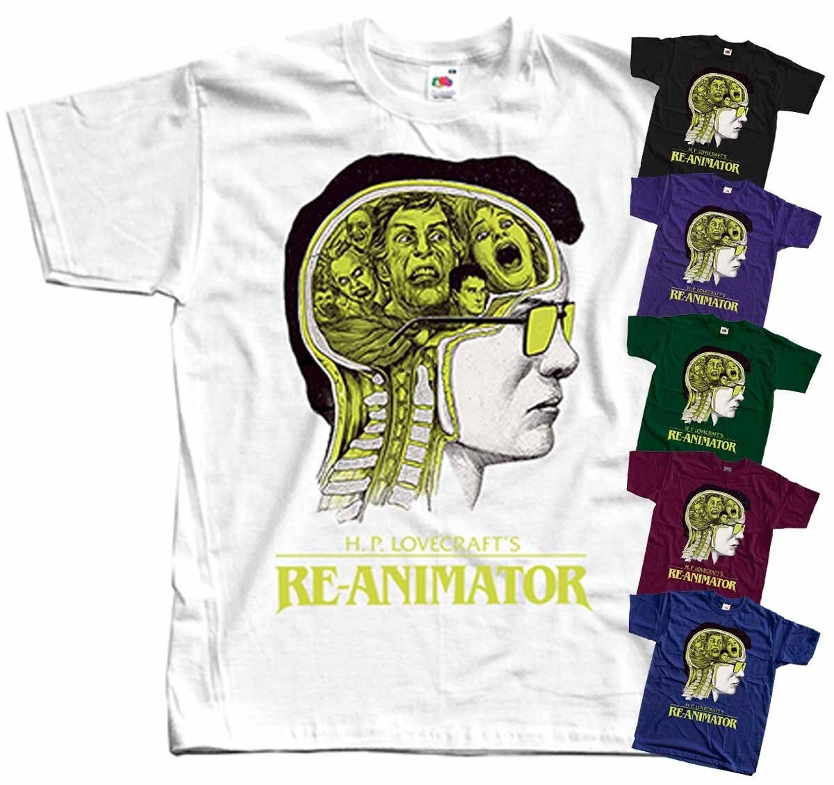 Re-animator V6 lovecraft Horror Poster T-SHIRT All Sizes - Etsy Re-animator V6 lovecraft Horror Poster T-SHIRT All Sizes - Etsy