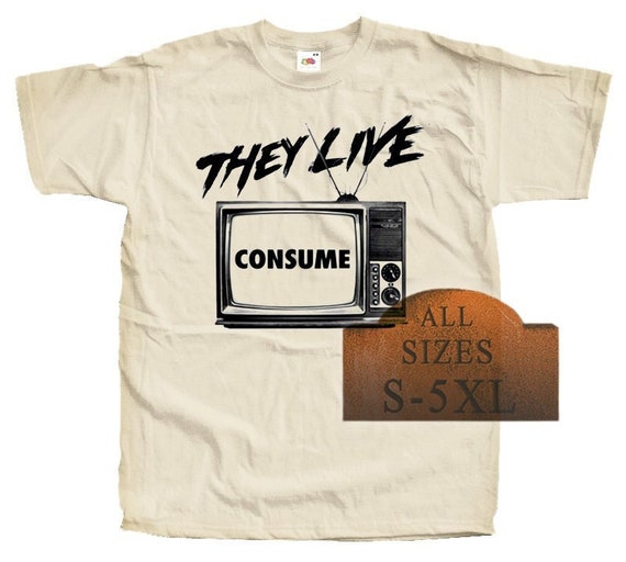 They Live V17 Horror Poster T-SHIRT All sizes S-5XL Cotton
