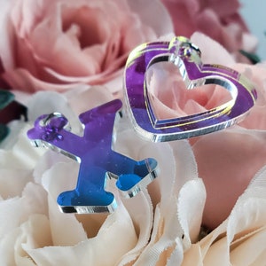 Acrylic XO Dangle Earrings: Groovy Valentine&#39;s Day Jewelry