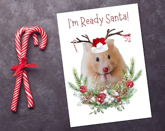 Pet photo christmas card