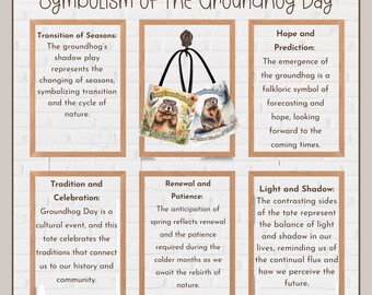 Funny Groundhog Day Tote Bag – Respect The Groundhog Canvas Bag Gift For Women - View #13