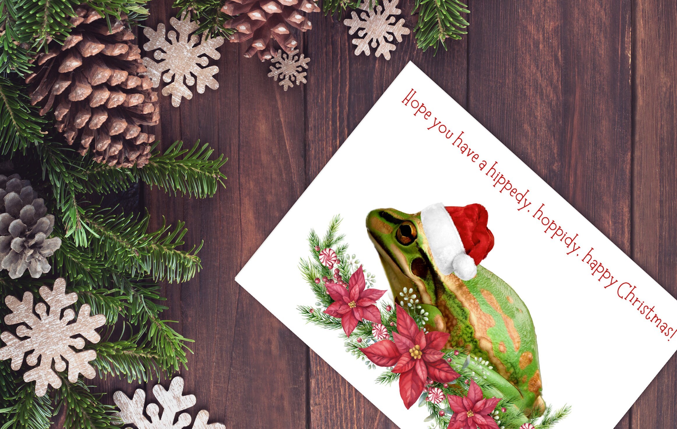 Pet photo christmas card