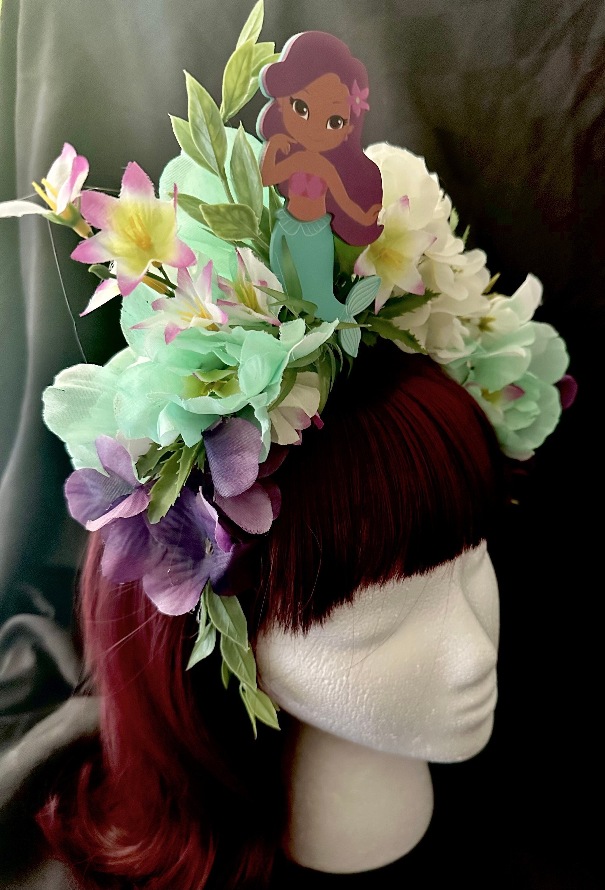 Flower Crown, Mermaid, Under the Sea, Tiki, Pin Up, Floral 