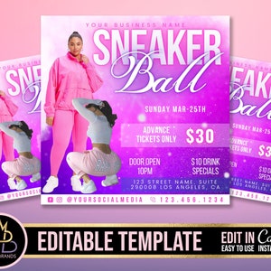 Editable Sneaker Ball Gala Sneaker Ball Invite Sneaker Ball - Etsy