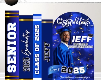 Custom Graduation Decor, Graduation Books Editable Canva, Graduate Panel Board, Grad Arch Foam Board, Backdrop Banner Prom Homecoming Arch