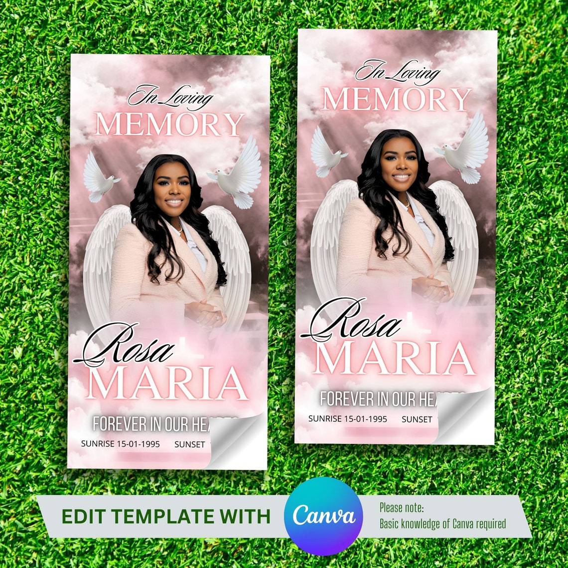 Memorial Grave Blanket Template, Editable Memorial Grave Blanket, Edit ...