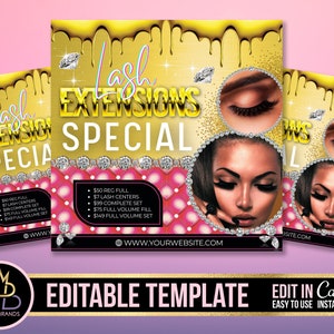 Editable Social Media Flyer Canva, DIY Appointment Available Flyer, appointment FLYER, Promo Flyer, Beauty, lash extensions Business Flyer