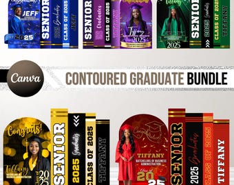 Custom Graduation Decor Bundle, Graduation Books Editable Canva, Graduate Panel Board, Grad Arch Foam Board, Backdrop Banner Prom Homecoming