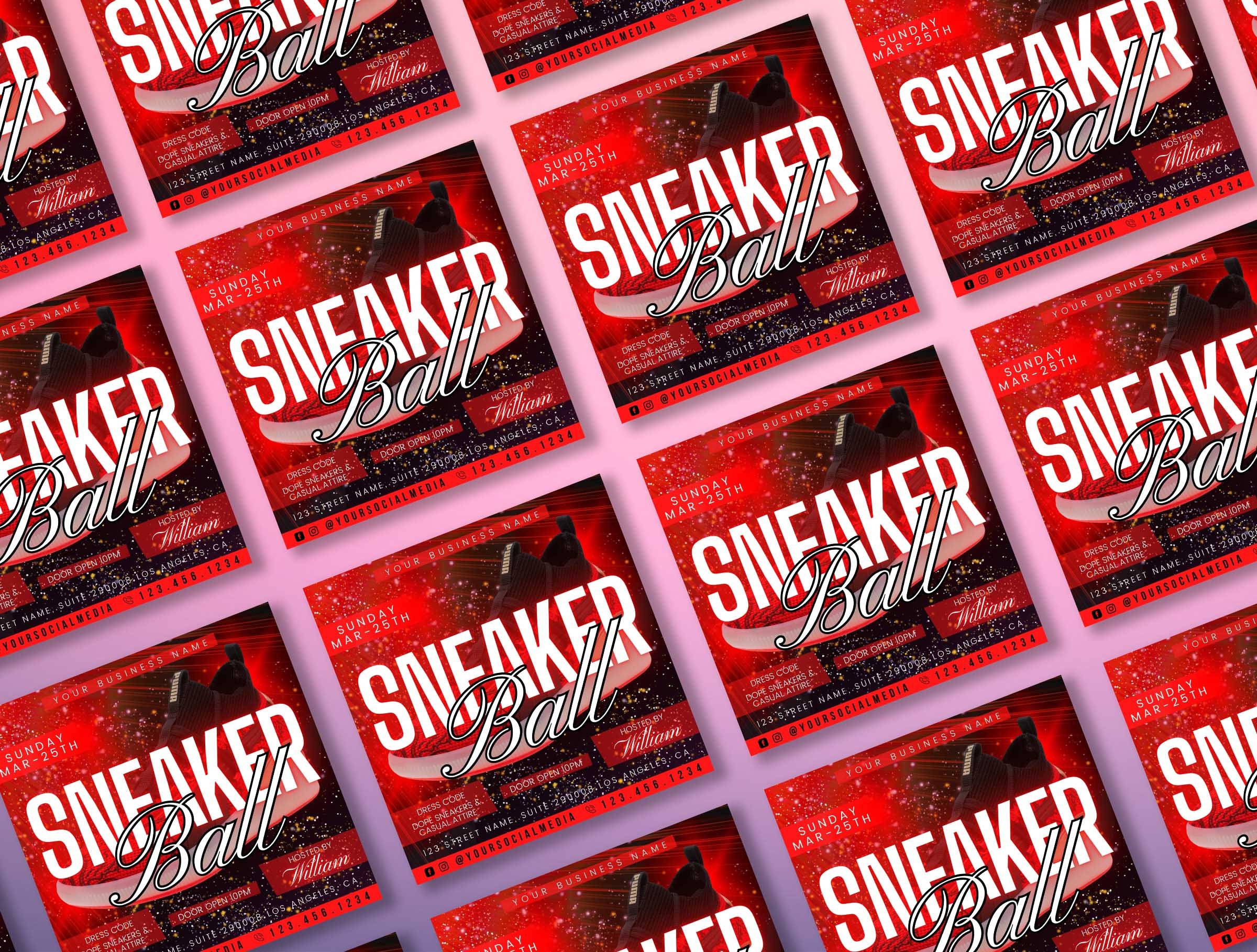 Editable Sneaker Ball Gala Sneaker Ball Invite Sneaker Ball Etsy Canada