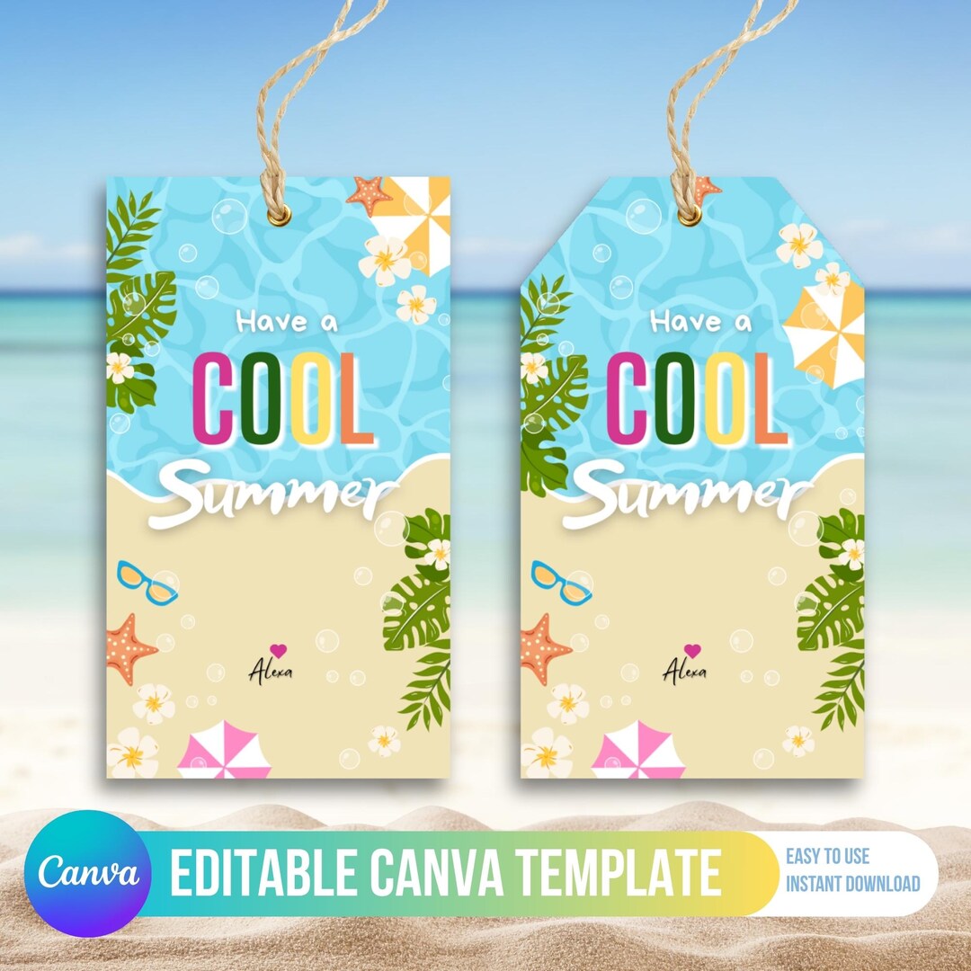 Last Day of School Gift Tag Printable Popsicle Summer Break Classroom ...