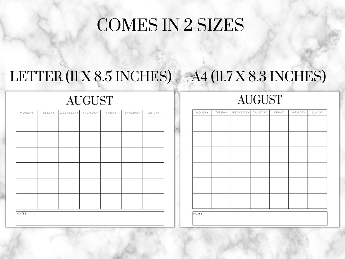 August Printable Calendar Blank Calendar Printable Printable Calendar August Printable Calendar Blank Calendar Printable Printable Calendar