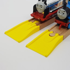 Ramps for wooden train track, compatible with Brio, Ikea, Bigjigs and more