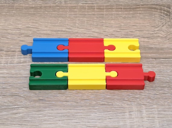 Male-Male /  Female-Female Track Adapters for Wooden Railway