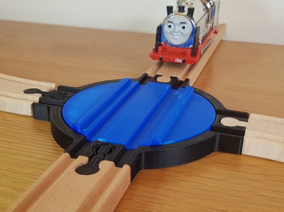 Small Turntable for Wooden Train Track, Compatible With Brio, Ikea, Bigjigs  and More 