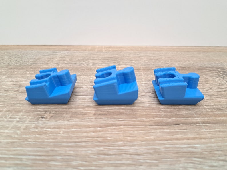 Angled Duplo to Wooden Train Track Adapter Bridge Ramp Support Connector Up Ramp - 3 Pieces