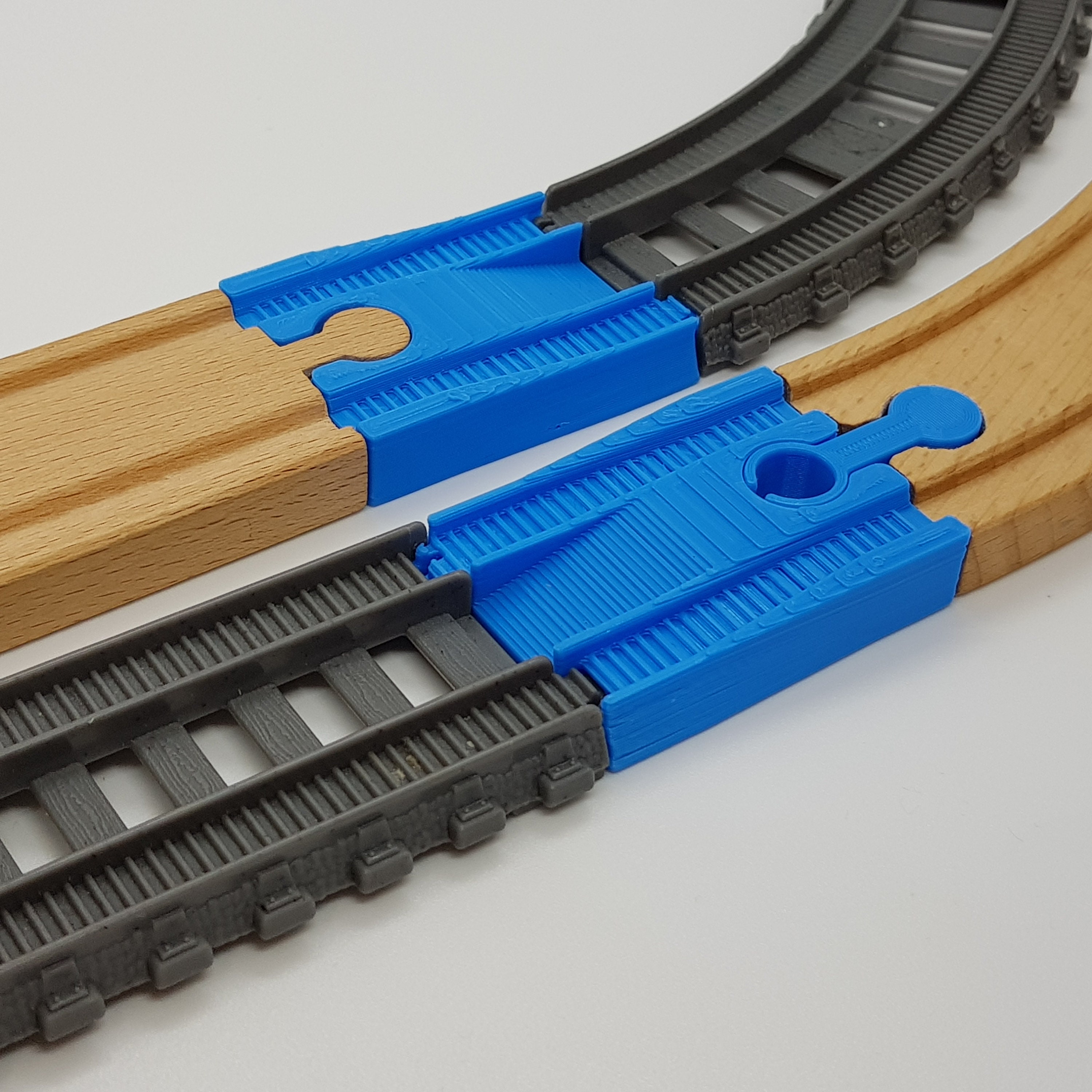 4th Birthday Train Track Piece – Thomas The Tank Engine Style – Compatible With Brio & IKEA – Choose Color