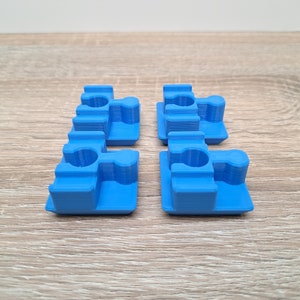 Angled Duplo to Wooden Train Track Adapter Bridge Ramp Support Connector Flat Adapter - 4 Pcs