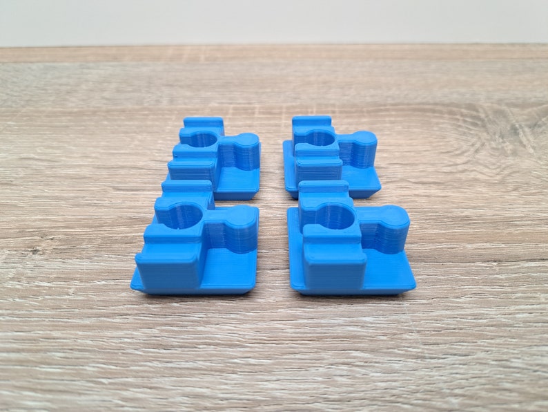 Angled Duplo to Wooden Train Track Adapter Bridge Ramp Support Connector Flat Adapter - 4 Pcs