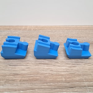 Angled Duplo to Wooden Train Track Adapter Bridge Ramp Support Connector Down Ramp - 3 Pieces