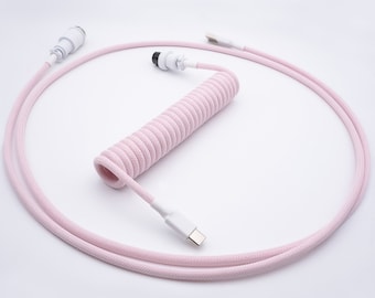 PREMADE IN STOCK - Pink Lemonade Mechanical Keyboard Cable