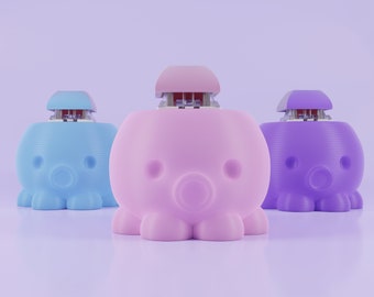 Mechanical Switch Clicky Fidget - 105+ Colors, Octopus Keychain, Keyboard Switch, ASMR Fidget, Button Clicker, Stim Toy