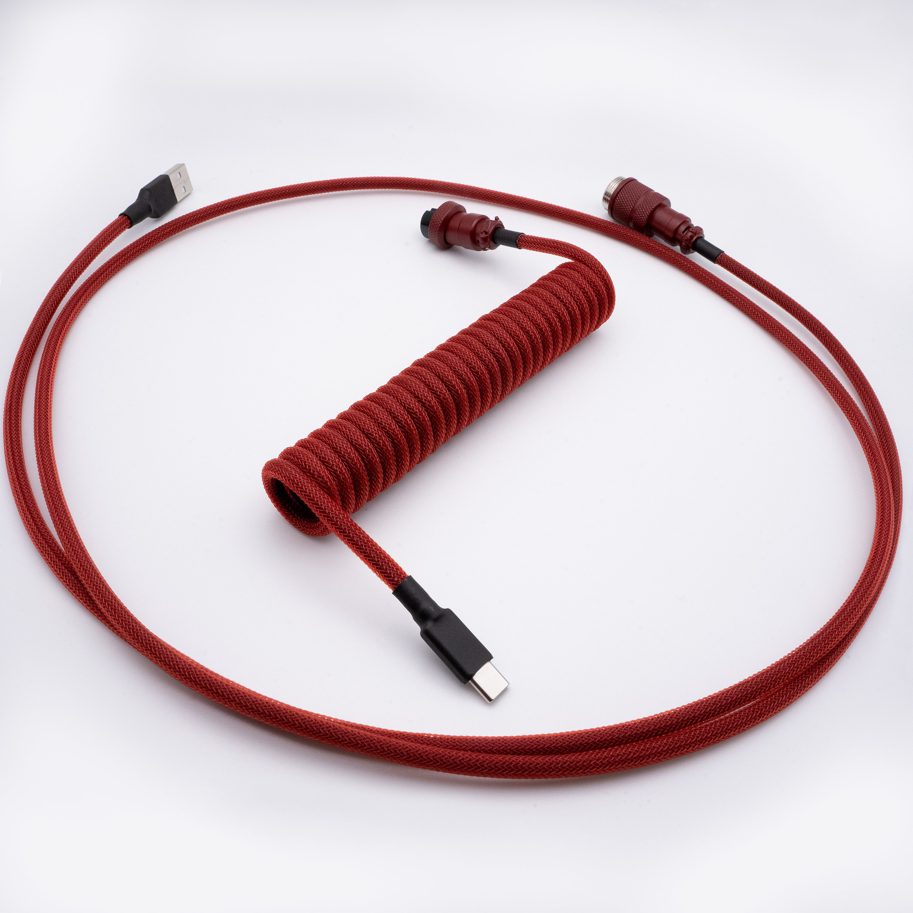 PREMADE IN STOCK - Ruby Red Mechanical Keyboard Cable