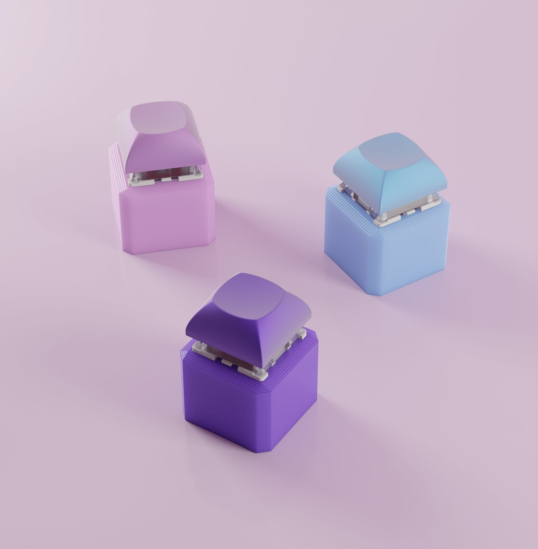 Mechanical Switch Clicky Fidget 105 Colors, 1 Key Keychain, Keyboard