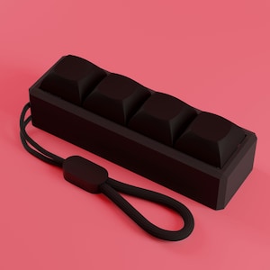 Mechaniczny przełącznik Clicky Fidget - Stealth Th z paskiem Klawiatura Switch, ASMR Fidget, Przycisk Clicker, Zabawka stymulująca, ADHD