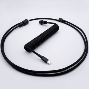 PREMADE IN STOCK - Triple Black Mechanical Keyboard Cable
