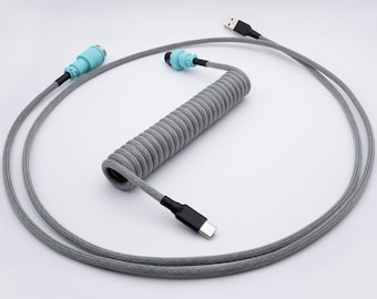 PREMADE IN STOCK - Cloudy Skies Mechanical Keyboard Cable