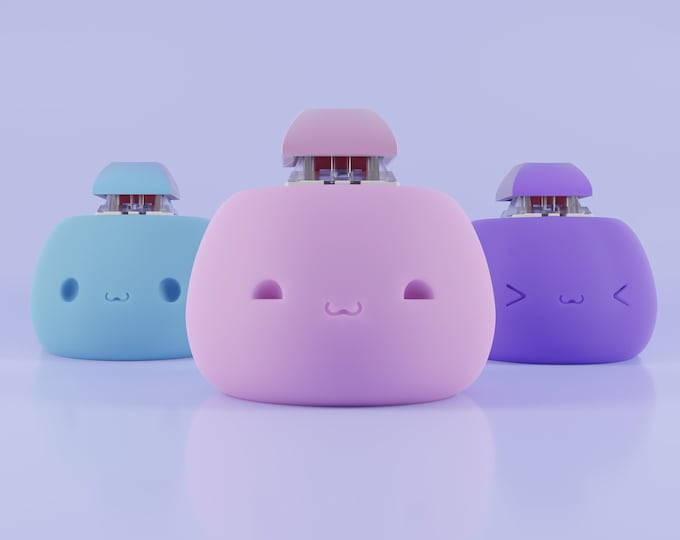 Mechanical Switch Clicky Fidget - 105+ Colors, 1 Key Mochi Keychain, Keyboard Switch, ASMR Fidget, Button Clicker, Stim Toy