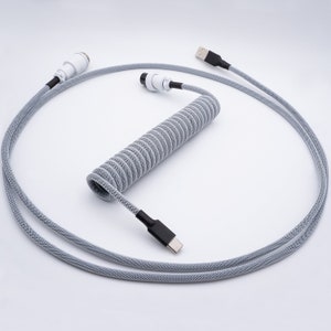 PREMADE IN STOCK - Snow Storm Mechanical Keyboard Cable