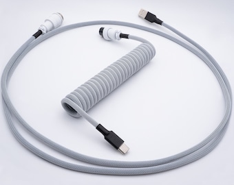 PREMADE IN STOCK - Snow Storm Mechanical Keyboard Cable