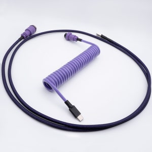 PREMADE IN STOCK - Purple Witch Mechanical Keyboard Cable
