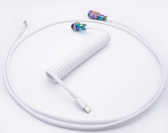 PREMADE IN STOCK - Rainbow Splash Mechanical Keyboard Cable