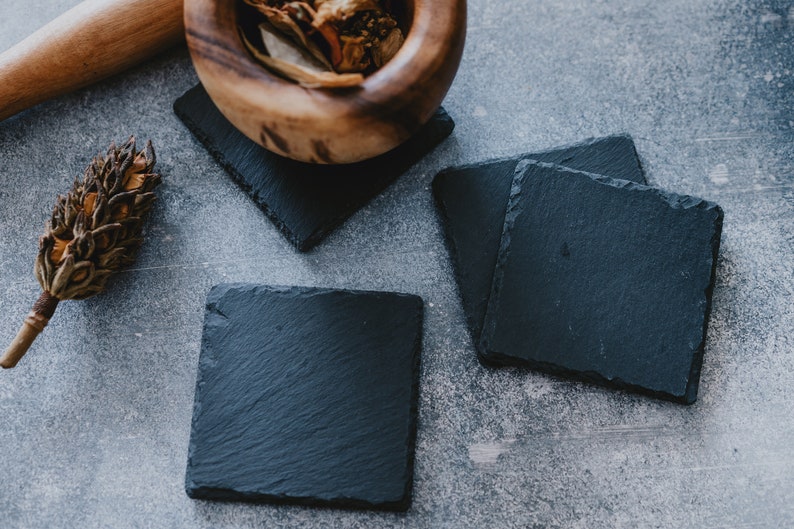 BULK Slate Coasters Engraving, and Craft Projects Set of 32/64 4x4