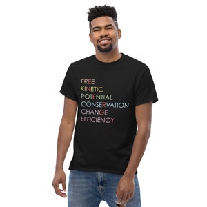 エネルギーTシャツ、化学、科学ギフト、グラフィックTシャツ、運動ポテンシャル