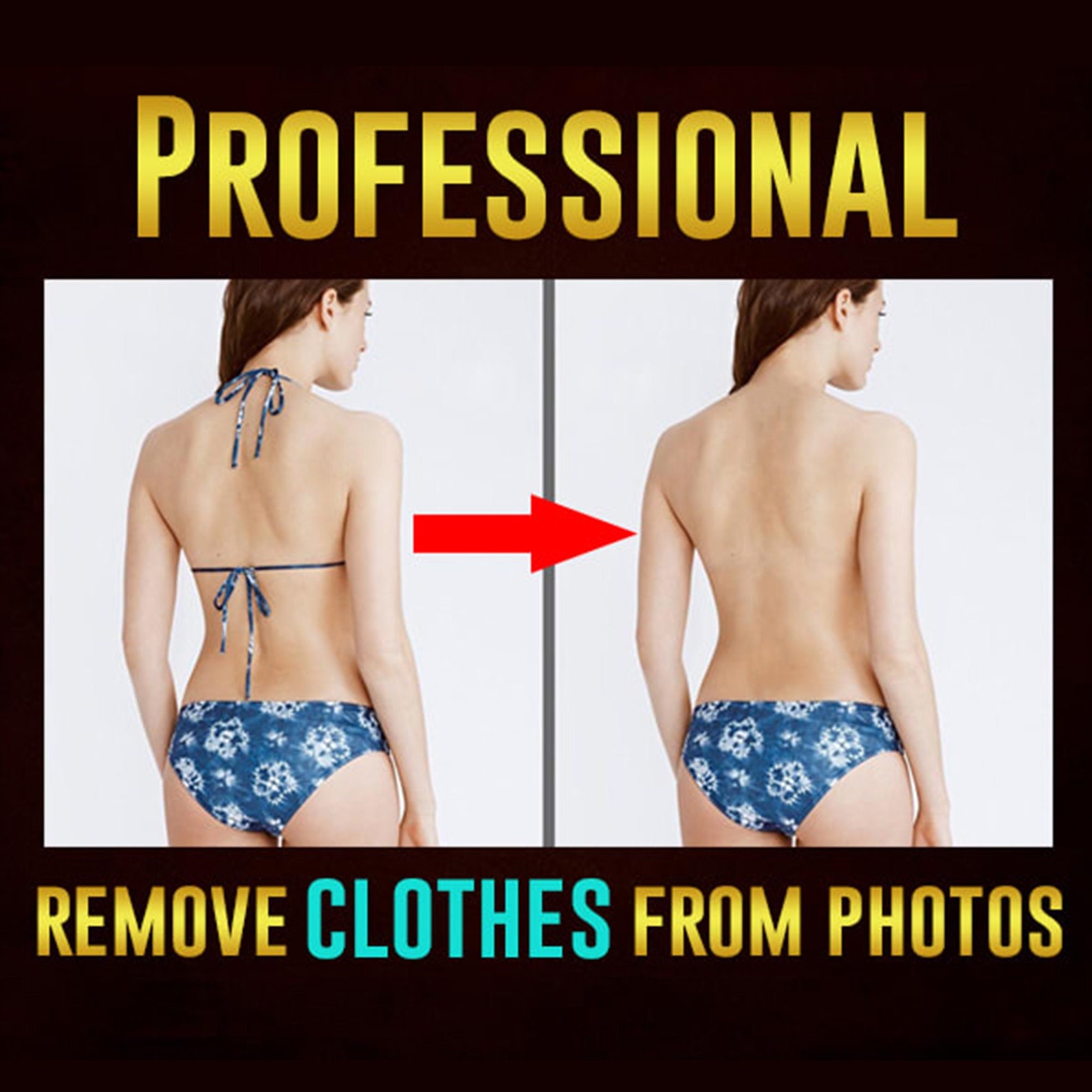 Remove clothes in photo