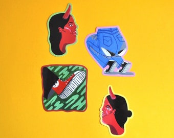 Vinyl Stickers (Set of 4) // Stephanie Handley