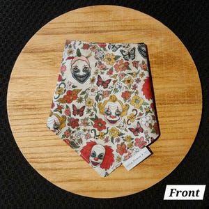 Scary Clown Garden Halloween Pet Bandanas