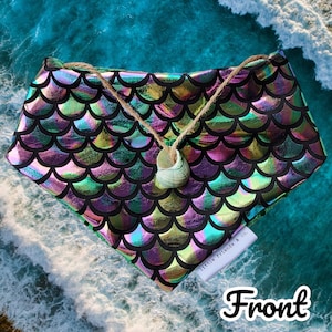 Mermaid Reversible Snap On Dog Bandana